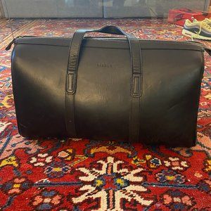 Black Leather Weekend/Weekender Bag